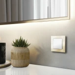 Выключатель одноклавишный (белый матовый) Werkel W1110061 (a059268)