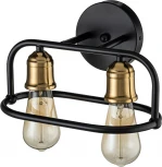 Настенный светильник Escada Lamda 659/2A 2x40Вт E27, металл, чёрный/бронза (220V)