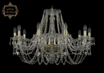 Подвесная люстра Art Classic 11.11 11.11.10.300.Gd.Sp (220V, хрусталь, на цепи, подсвечник, свеча)