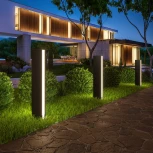 Наземный светильник Elektrostandard Flat 1538 TECHNO LED черный (220V, IP54)