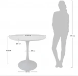 Стол Tulip диам. 90см, белый Bradex Home арт.FR 0990