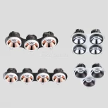 Рамка для трех встраиваемых светильников Novotech Metis, треугольник, белый