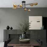 Потолочная люстра Wi-Fi на штанге Eurosvet Grazia 70148/8 (220V, управление смартфоном, голосовое управление, умный дом - Minimir Home, Алиса, Маруся, Салют)