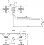 Смеситель Rush Sakhalin SA5350-51 универсальный