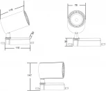 Трековый светильник Vuoro Trinity 4000K 10Вт LED (трехфазный) Maytoni Technical TR029-3-10W4K-B