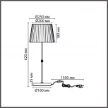 Настольная лампа с выключателем Lumion Tune 8302/1T бронза/черный/бежевый, металл/текстиль E27 1*60W 220V