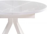 Стеклянный стол Notta Ален 90(120)х90х75 белый 516555