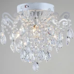 Потолочная люстра хрустальная Reluce 04033-0.3-04 WH+SILVER PN (220V)