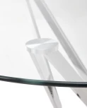 Стеклянный стол M-City RIGA прозрачный