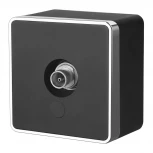 ТВ-розетка оконечная Gallant (черный/хром) Werkel W5083035 (a050969)