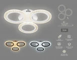 Потолочная люстра Ambrella Acrylica FA4050 (регулировка яркости, LED, 220V, пульт управления, кольцо)