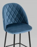 Стул полубарный Stool Group Марсель велюр пыльно-синий УТ000025272