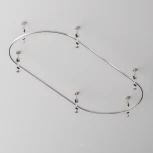 Шинопровод магнитный полукруг 800 мм Flarity платина Maytoni Busbar trunkings Flarity TRX154-SR-D800-PT (24V)