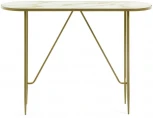 Консольный стол La Forma (ex Julia Grup) Elisenda (Золотой,Белый/ Сталь,Стекло,Металл)