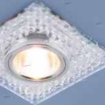 Встраиваемый точечный светильник Elektrostandard 8381-8391 8391 MR16 CL/SL прозрачный/серебро