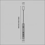 Подвесной светильник Maytoni Ordo MOD272PL-L12CH3K (LED, 220V, на проводе, круглые)