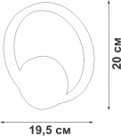 Настенный светильник светодиодный Vitaluce V46090-1/1A (220V, кольцо)