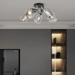 Потолочная люстра на штанге Arte Milano AMALFI 323219/5 CR+BK (220V)