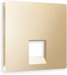 Лицевая панель Ambrella Volt ALFA (Шампань) для компьютерной/телефонной розетки RJ-45/RJ-11 QUANT AP6120