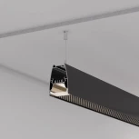 Профиль LINE-5075-U-HONEYCOMB-2000 BLACK (Arlight, Алюминий) 044885