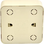 Переключатель одноклавишный (слоновая кость) Stekker София 49478