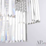 Подвесная люстра светодиодная APL LED Sicilia SH10.86.C.Ni.4000 (220V, хрусталь, на тросе)