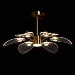 Потолочное люстра на штанге DeMarkt Гэлэкси 632017807 (LED, 220V, пульт управления, лепестки)
