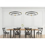 Подвесной светильник Divinare Amadeo 1123/04 SP-65 (LED, 220V, на тросе, кольцо, солнечная система)