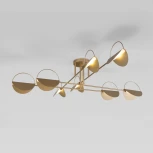 Потолочная люстра Wi-Fi на штанге Eurosvet Grazia 70148/8 (220V, управление смартфоном, голосовое управление, умный дом - Minimir Home, Алиса, Маруся, Салют)