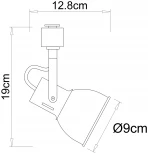 Трековый светильник Arte Lamp Jovi A1677PL-1GO