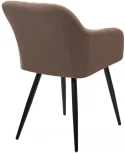 Стул BRANDY 505-5 Тауп, велюр беспальчиковый" / черный каркас, М-City"