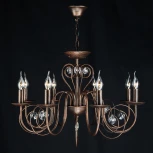 Подвесная люстра Eurosvet Tomas 60018/8 черный с золотом