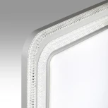 Настенно-потолочный светильник Sonex Suzy Silver 7685/EL пластик/серебристый LED 70Вт 3000-6000K 490х490 IP43 пульт ДУ (220V)