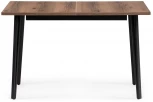 Стол деревянный Денвер Лофт 120 25 мм дуб делано темный / черный матовый 506946 Woodville