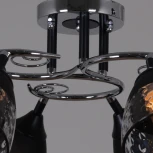 Потолочная люстра на штанге Reluce 70139-3.3-06 CR+BK (220V)
