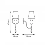 Бра Lightstar Escica 806610