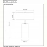Интерьерная настольная лампа Lucide Mirasol 34540/03/30 (220V, выключатель, гриб)
