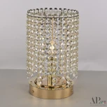 Интерьерная настольная лампа хрустальная APL LED Sicilia SH500.L3.17-26.B.Gd.E14