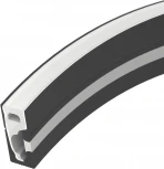 Силиконовый профиль WPH-FLEX-0616-SIDE-S9-5m BLACK (Arlight, Силикон) 045788