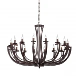 Подвесная люстра Vitaluce V3295-7/16 (220V, на цепи, свеча, круглые)