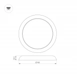Встраиваемый точечный светильник Arlight 034466 (LED, 220V, круглые, IP44)