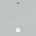Подвесной светильник Eurosvet Ringo 50089/1 хром (220V, на проводе, шар, кольцо)