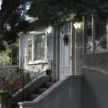 Уличный настенный светильник Escada Galena 30011W/01 1x25Вт, E27, металл/пластик, хром (220V, круглые, IP44)