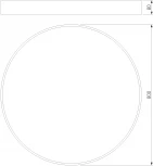 Потолочный светильник круглый Eurosvet Entire 90320/1 черный (регулировка яркости, LED, 220V, пульт управления, круглые)