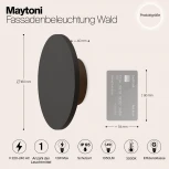 Настенный светильник уличный Maytoni Wald O420WL-L12GF (LED, 220V, круглые, IP65)