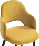 Стул Гутрид прошивка ромбы сзади горчичный / черный 502727 Woodville