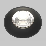 Встраиваемый светильник под гипсокартон Maytoni Round DL058-12W4K-TRS-B (LED, 220V, круглые)