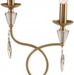 Настольная лампа 1053/05/02T Grace (220V, хрусталь, подвески, подсвечник, свеча, кольцо)