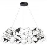 Подвесная люстра Odeon Light Trellis 5087/68L черный хром/металл LED 68W 4000K 3740Лм (220V)