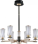 Потолочная люстра на штанге (13038/6R Black) Indigo Grandioso V000185L (регулировка яркости, LED, 220V, пульт управления)